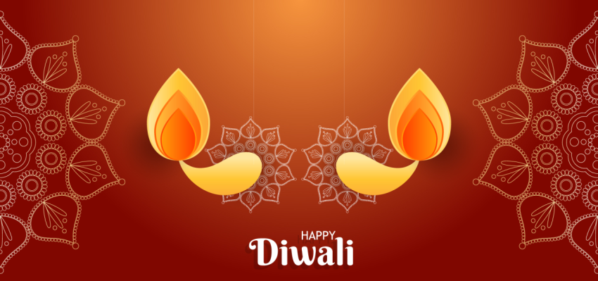 Background Diwali Red