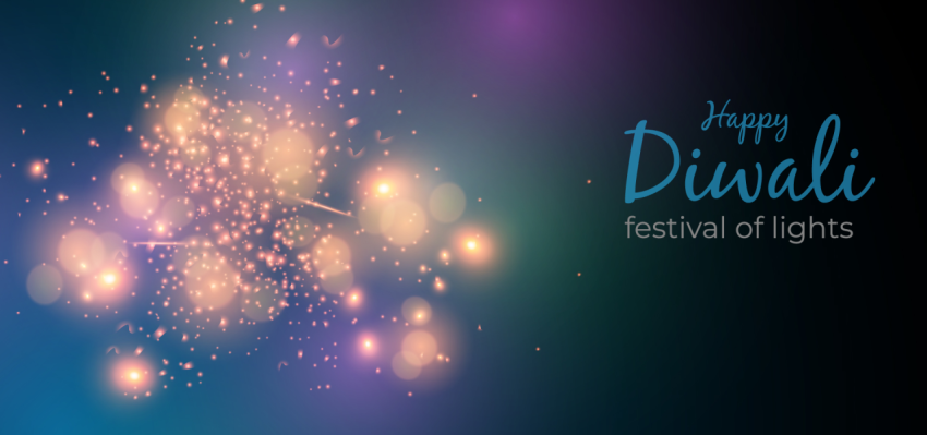 Diwali Festival Of Lights Abstract Background