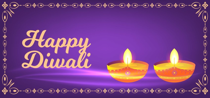 Happy Diwali Background Concept Design Vector