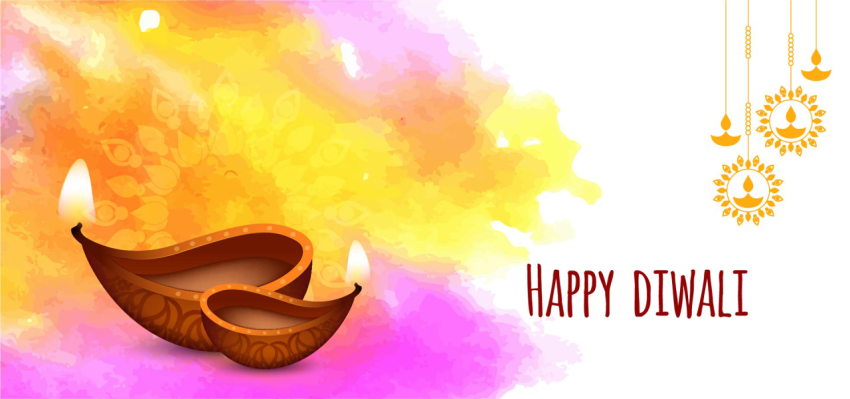 Happy Diwali Colorful Background