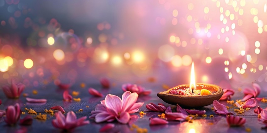 Diwali Religious Indian Festival Decorative Background Hinduvibrant