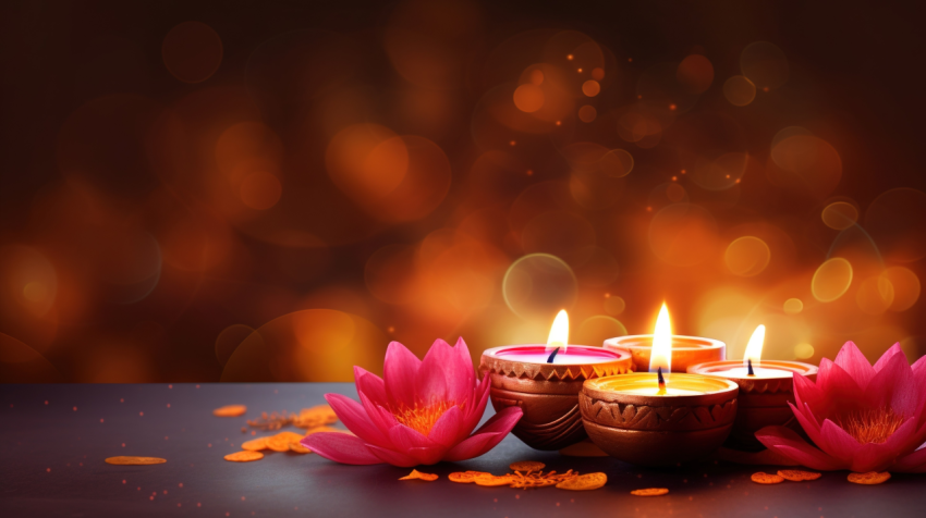 Happy Diwali Traditional Hindu Festival Background Design