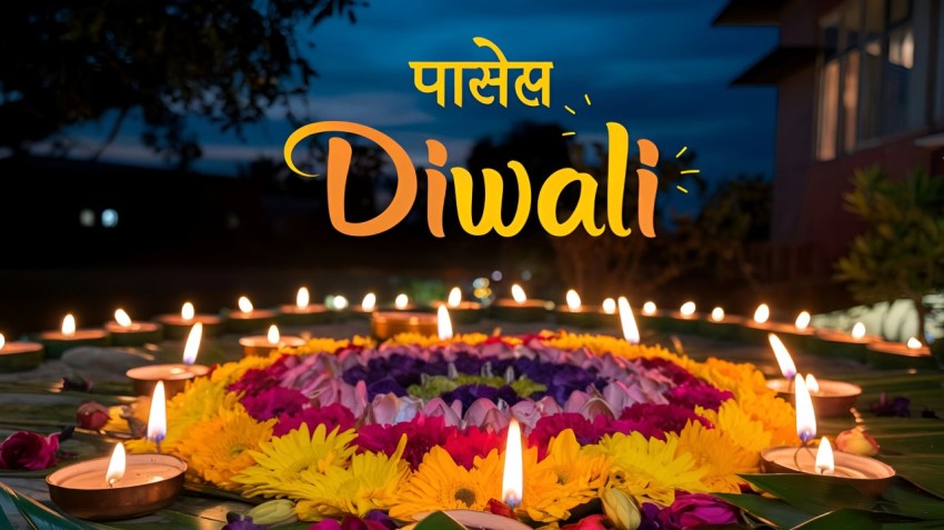 3d Festive Diwali Diya With Radiant Floral Decorations On Transparent Background