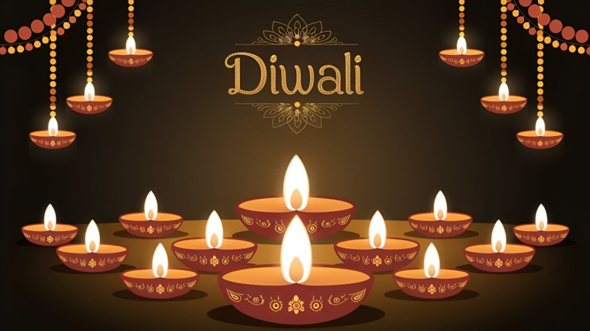 Embracing The Spirit Of Diwali With Lights And Laughter Background