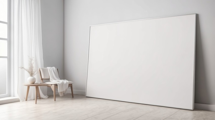 Blank Canvas Copy Space Frame Mockup