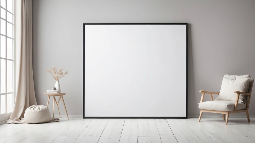 Empty  Photo Frame Mockup Background