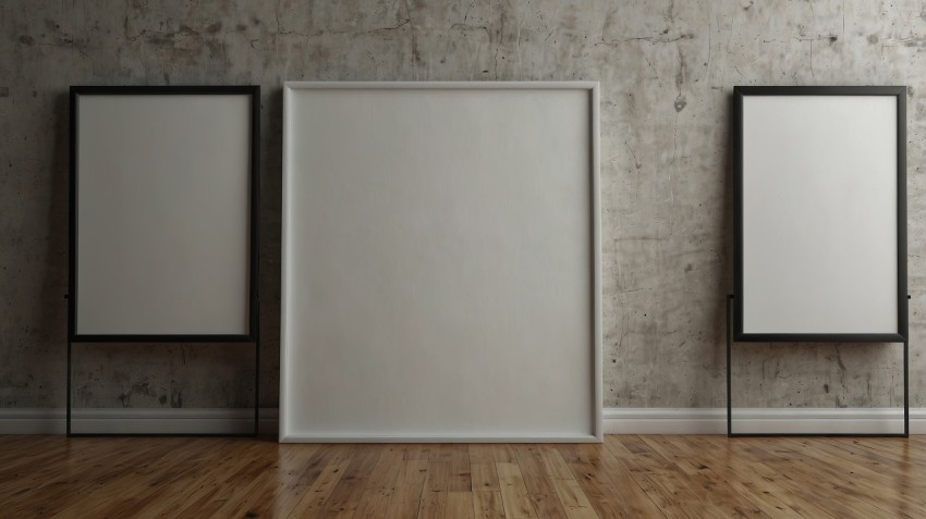 Blank Canvas Copy Space Frame Mockup