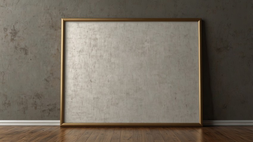 Blank Canvas Frame Mockup Background