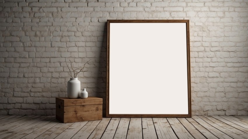 Empty Frame Mockup Background