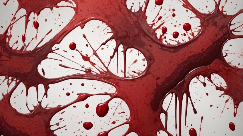 Red Paint Splashes Texture Background