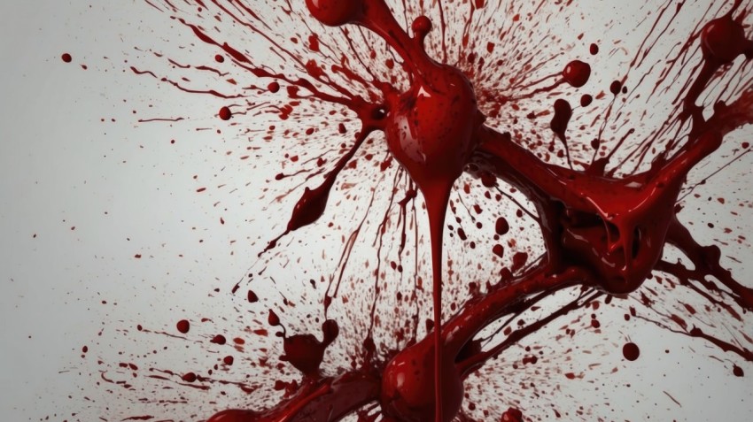 Abstract Blood Spots Spill Splatter Texture Background