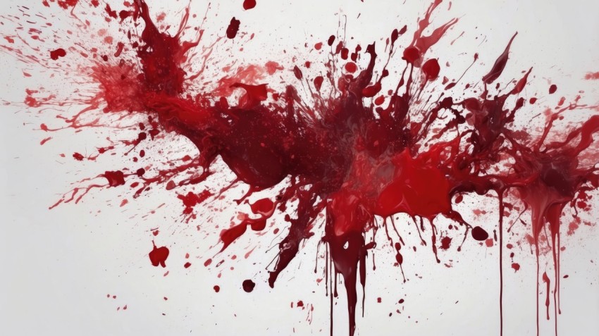 Red Paint Splashes Texture Background