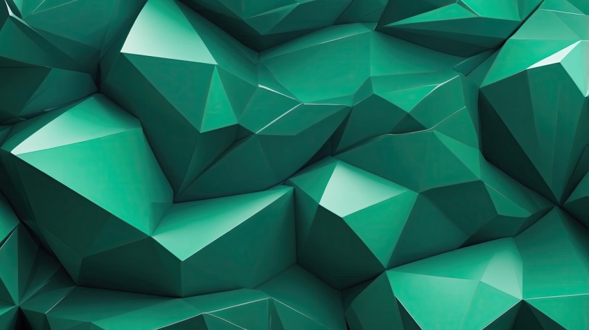 Abstract Geometric Green Background Wallpaper