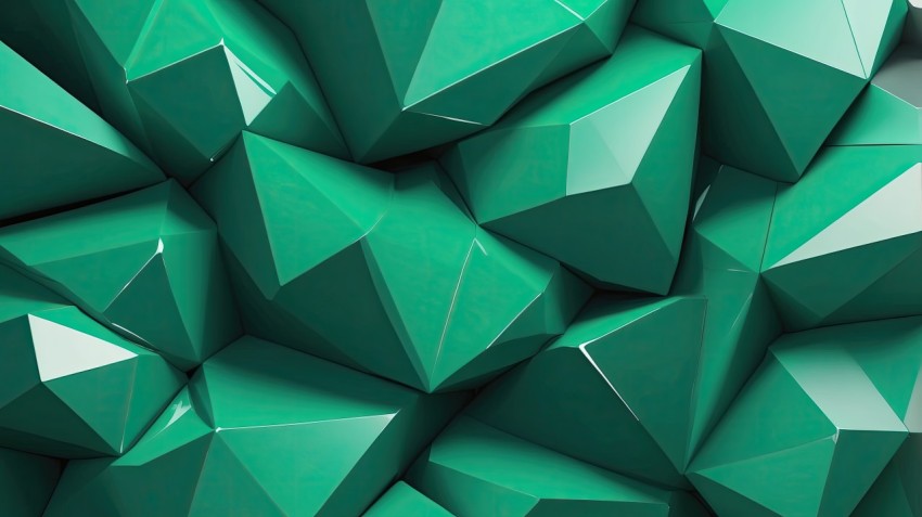 Abstract Geometric Green Texture Background Wallpaper