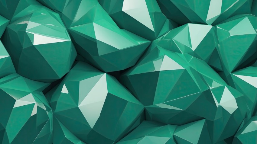 Abstract Geometric Green Background Wallpaper