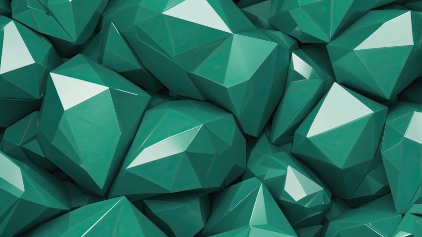 Abstract Geometric Green Texture Background Wallpaper