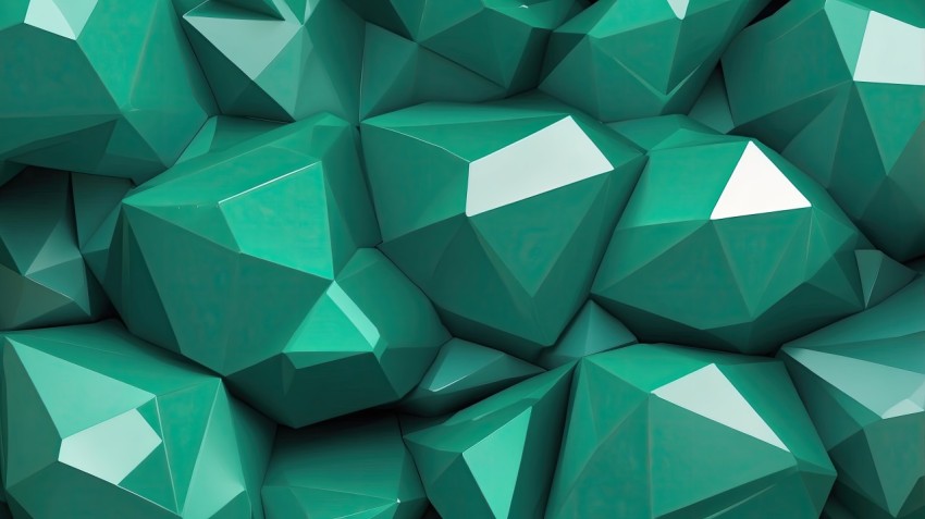 Abstract Geometric Green Texture Background Wallpaper