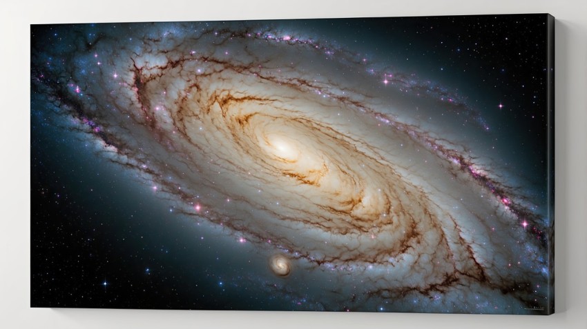 Milky Way Andromeda Galaxy Space Background