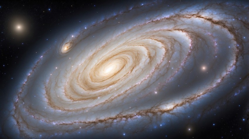 Milky Way Andromeda Galaxy Space Background