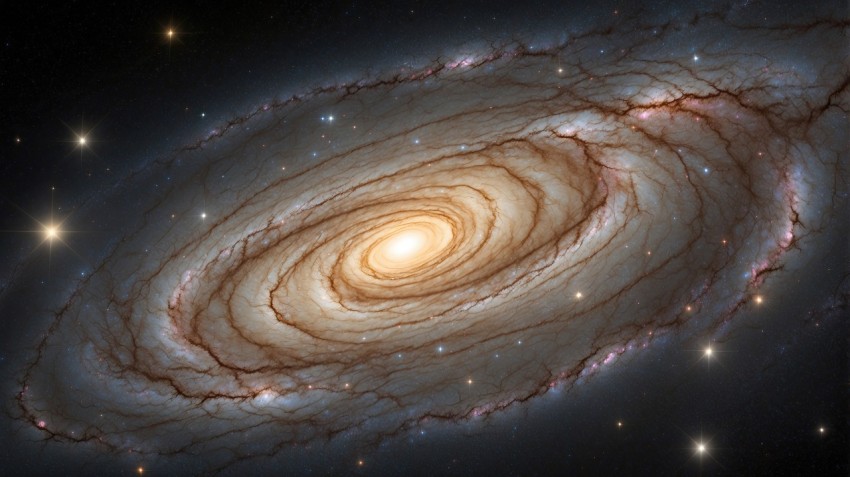 Milky Way Andromeda Galaxy Space Background