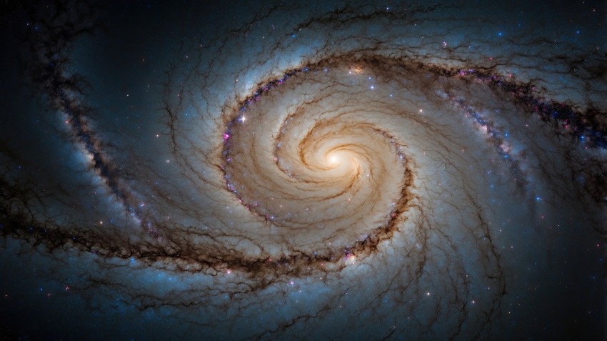 Milky Way Andromeda Galaxy Space Background