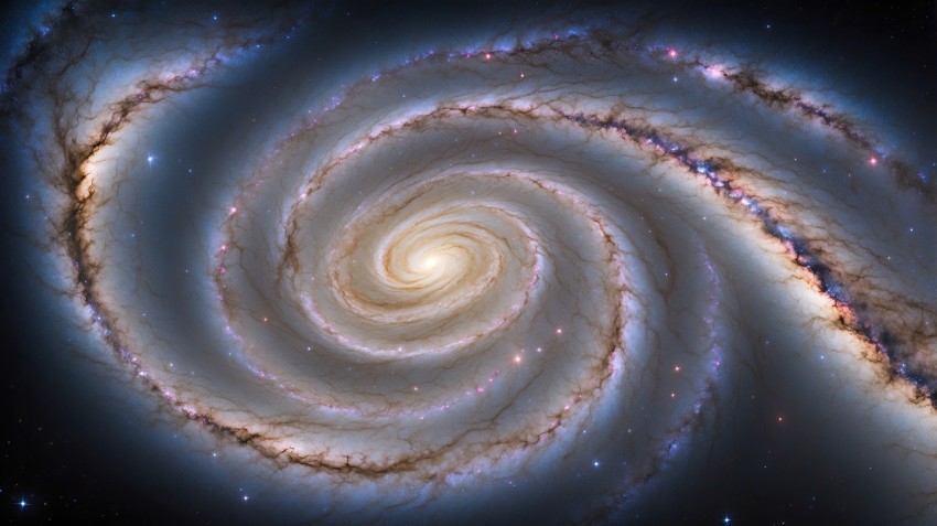 Milky Way Andromeda Galaxy Space Background