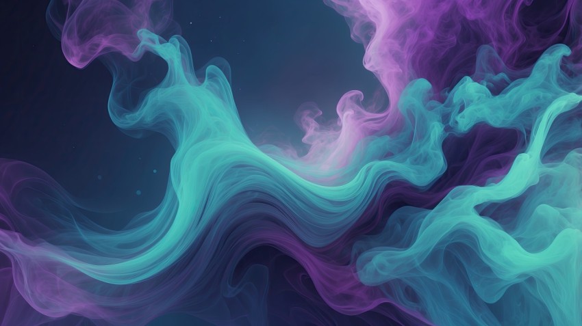 Abstract Blue And Purple Smoke Background