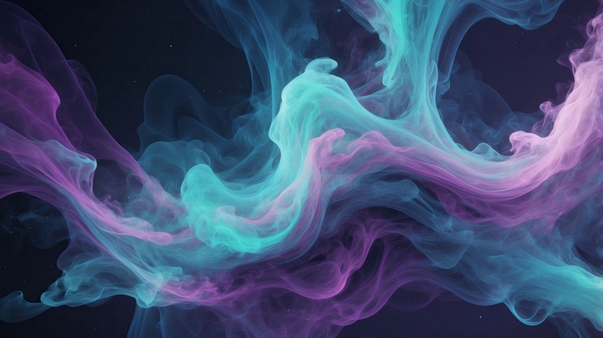 Abstract Blue And Purple Smoke Background