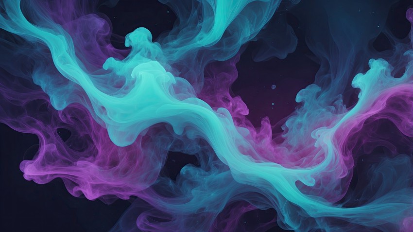 Abstract Blue And Purple Smoke Background