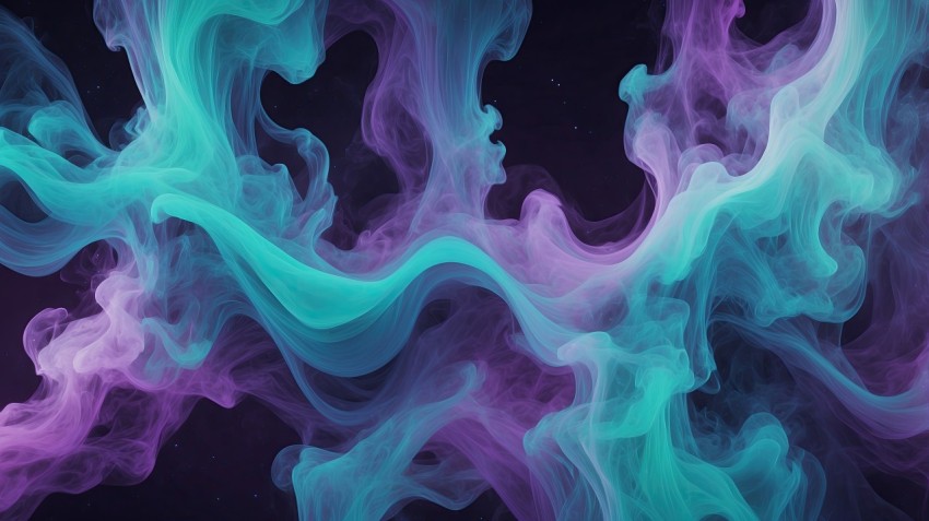 Abstract Blue And Purple Smoke Background