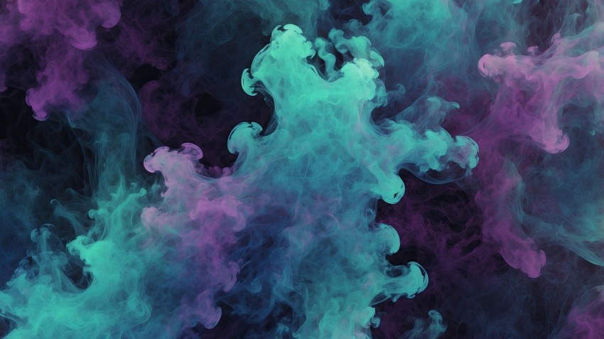 Abstract Blue And Purple Smoke Background