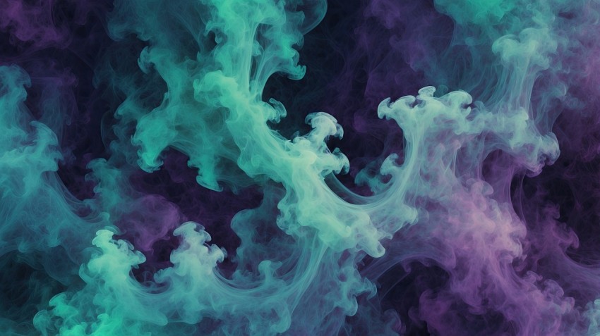 Abstract Blue And Purple Smoke Background