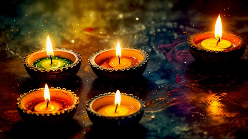 Happy Diwali Celebration Background