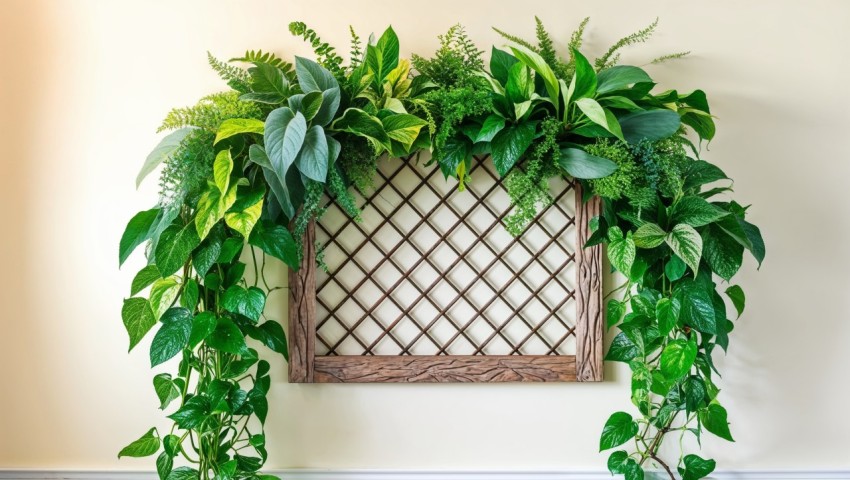 Greenery Wall Frame Background