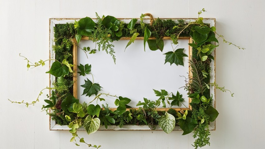 Greenery Wall Frame Background