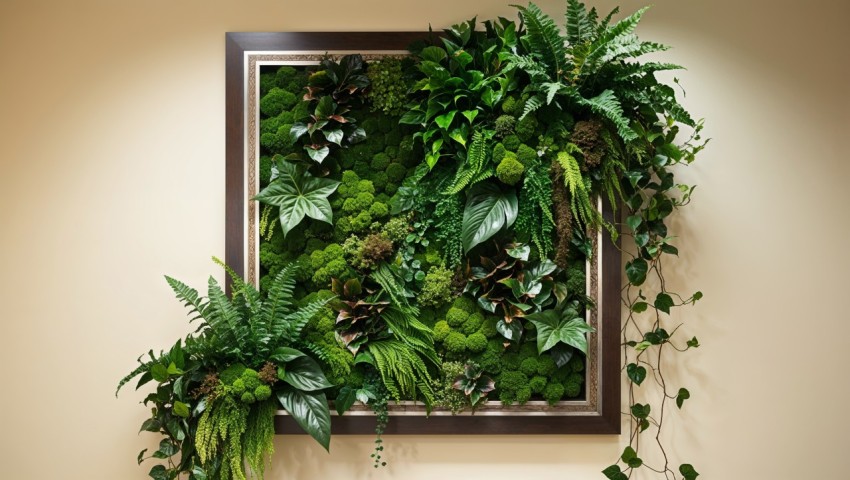 Greenery Wall Frame Background