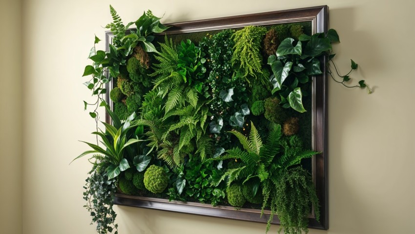 Greenery Wall Frame Background