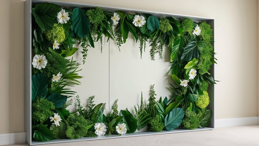 Greenery Wall Frame Background