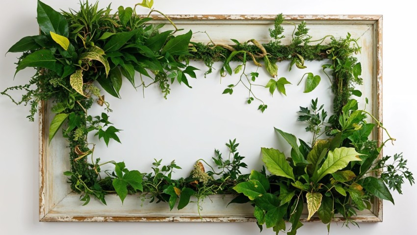 Greenery Wall Frame Background