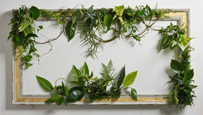 Greenery Wall Frame Background