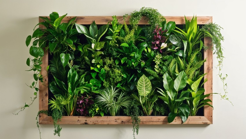 Greenery Wall Frame Background