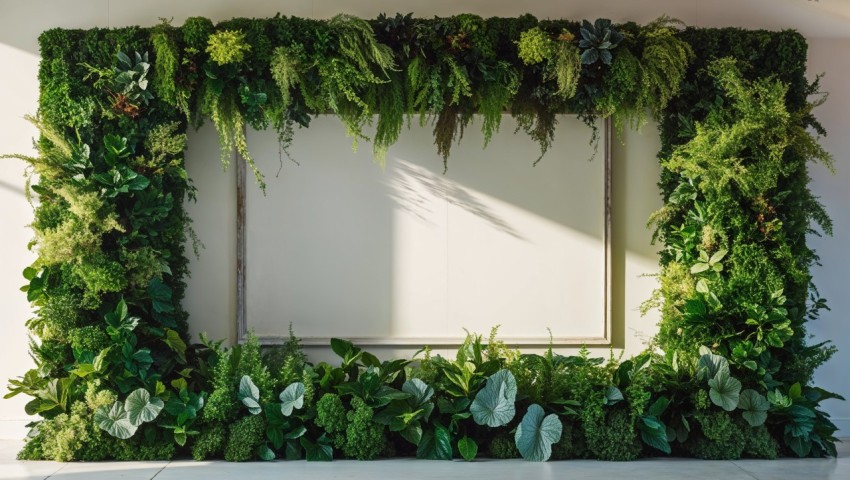 Greenery Wall Frame Background