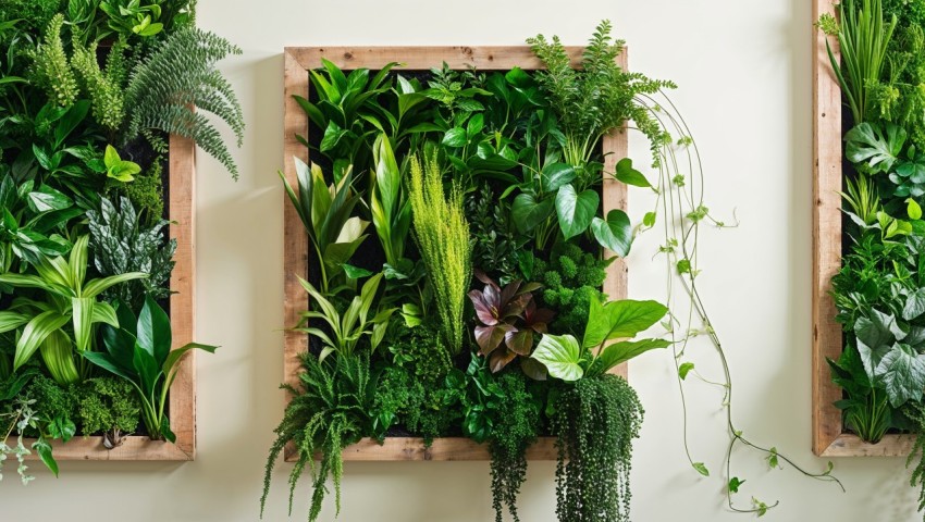 Greenery Wall Frame Background