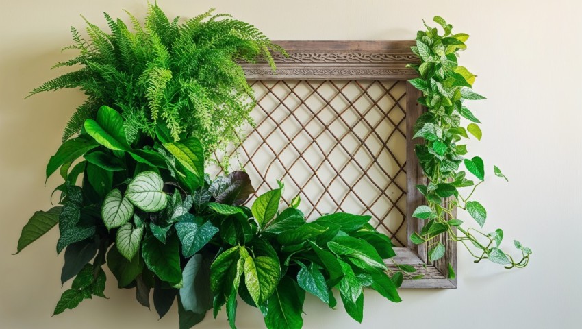 Greenery Wall Frame Background