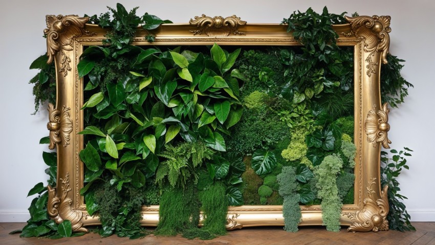 Greenery Wall Frame Background