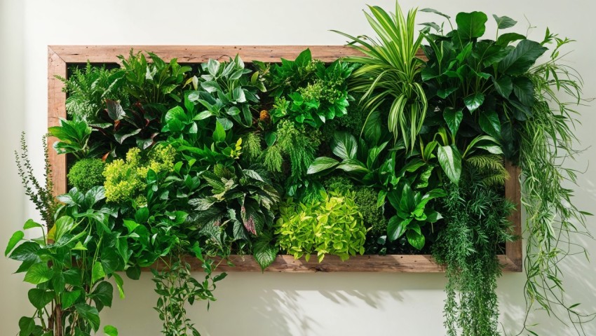 Greenery Wall Frame Background