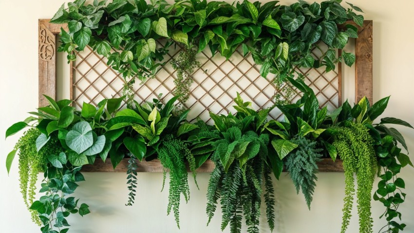 Greenery Wall Frame Background