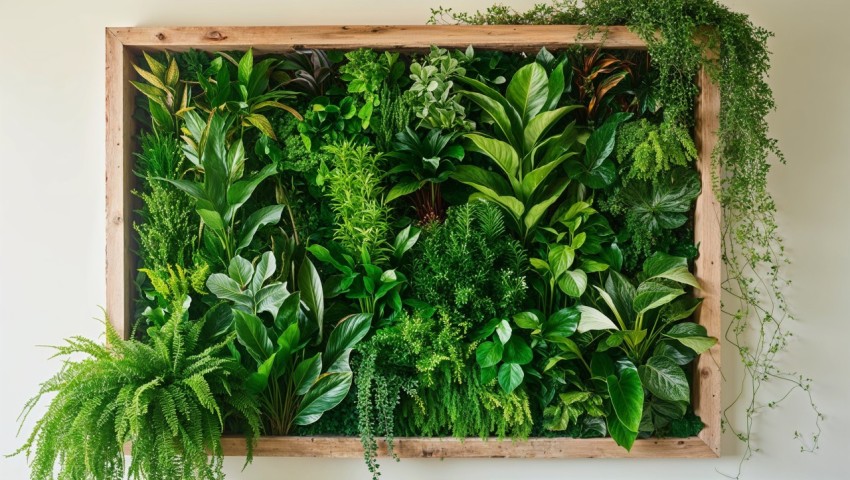 Greenery Wall Frame Background