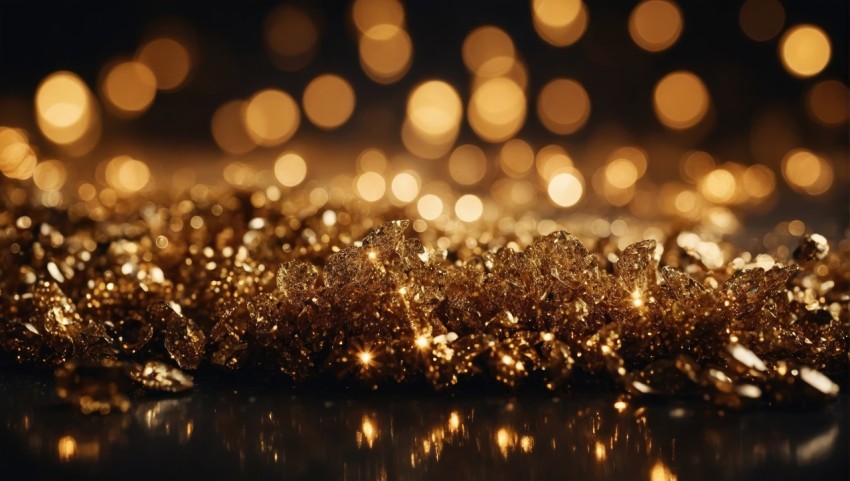 Glitter vintage lights background