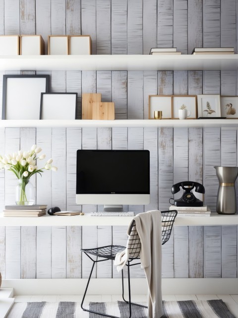 Modern Home Office Workspace Desk Mockup